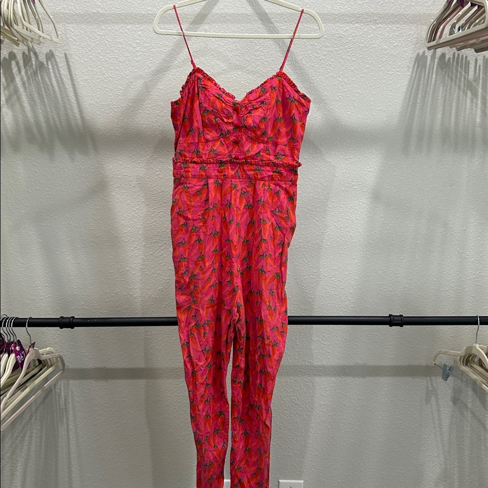 FARM Rio Red Jumpsuit - Picture 3 of 5